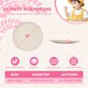 Homienly Small Plates Set of 8, Wheat Straw Plates, 5.7 Inch Lightweight Unbreakable MIni Dessert Plate, Microwave and Dishwasher Safe Small Plate Set - Beige