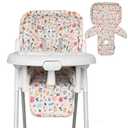 Baby High Chair Cover, Machine Washable High Chair Cushion Pad, Waterproof & Soft, Fits 3-5 Point Harness Chairs, High Chair Replacement Cover for Home & Restaurant Use Oatmeal