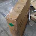 FoQualy Collapsible Stainless Steel Dog Crate, 30" Size Lockable Wheel, with Tray, Stackable, Heavy Duty, Divider, Indoor and Outdoor (42inch)