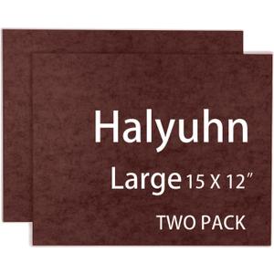 8 MM Thick Felt Furniture Pads (2 Pack), 15 x 12 Brown Felt Pads for Furniture, Cuttable Felt Furniture Pads for Hardwood Floors, Thick Felt Sheets for Crafts (Non-Adhesive) (2 Pcs)