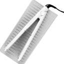 IDesign 23433 iDesign Silicone Heat-Resistant Hair Styling Tools Storage and Travel Pouch for Curling Irons, Straighteners, Wands - Gray