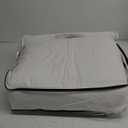 Goose Feather Down Fiber Comforter Full Size, Premium All Season Fluffy Duvet Insert, 100% Cotton Hotel Bedding Comforter Medium Warmth Duvet Insert (82 x 86in, White)