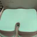 Zruhwt Patented Pressure Relief Seat Cushion for Long Sitting Hours on Office/Home Chair, Car, Wheelchair - Extra-Dense Memory Foam for Hip, Tailbone, Coccyx, Sciatica - Wellness Green