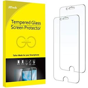 JETech Screen Protector for iPhone 8 Plus and iPhone 7 Plus 5.5-Inch, Tempered Glass Film, 2-Pack
