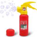 JOYIN Automatic Bubble Maker Fire Extinguisher Bubble Blower Machine with Solution (230 ml) for Kids, Indoor and Outdoor Play, Summer Themed Party and Birthday Gift