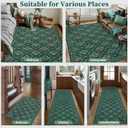 Tangsoo 2x3 Small Washable Entry Rug,Non Slip Green Floral Throw Area Rugs for Entryway,Front Door Mats Indoor Entrance Carpet for Kitchen Office Laundry, Soft Kids & Pets Friendly