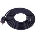 IP65 Profeesional Hand-Built 14 AWG Male NEMA5-15P to SAC3FX PowerCON True Cable5 Feet