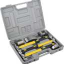 DAYUAN 7Pcs Auto Body Repair Kit, Craft Panel Beating Hammer and Dolly Set Hammer Dent Body Fender Tool