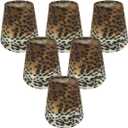 Royal Designs, Inc. Hardback Chandelier Shade CS-958-5-6, Leopard Style 2 Design, 3 x 5 x 4.5, (Pack of 6)