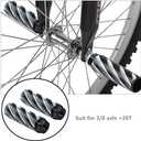 Bike Pegs 4Pcs Aluminum Alloy Anti-Skid Lead Foot Bicycle Pegs 3/8 inch Axles