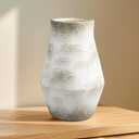 Grey Rustic Ceramic Vase, 11 Inch