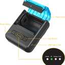 POS Receipt Printer, 80mm Portable Mobile Mini Thermal Printer, Compatible with 3 1/8" Thermal Paper Receipt Rolls, Receipt Bill Ticket Printer for Android/Windows, Not Compatible with Square