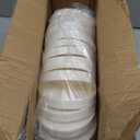 GUSTO [16 oz. - 25 Count White Paper Food Containers with Vented Lids - To Go Hot Soup Bowls, Disposable Ice Cream Cups, Ideal for Hot and Cold Foods (Formerly Comfy Package)