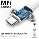 USB C to USB C Cable for Apple, 3-Pack 6FT, 60W USBC/Type-C Fast Charger Cord Compatible with iPhone 17/16 Pro Max, iPhone 17 Air, iPad Pro/Air (White)