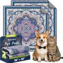 Washable Pee Pads for Dogs,2 Pack Super Absorbent Reusable Puppy Training Pads 36" 36", Leak-Proof & Non-Slip,for Potty Training,Whelping,Crate & Playpen