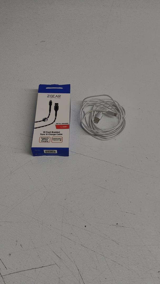 ZGEAR 10 FOOT BRAIDED SYNC & CHARGE CABLE