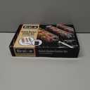 Large Kabob Grilling Basket with Removable Handle. Stainless Steel construction with a Larger Capacity (12 x 2 x 2) and secure easy latch lid. (3-Piece Set  Bag & Sponges Included)