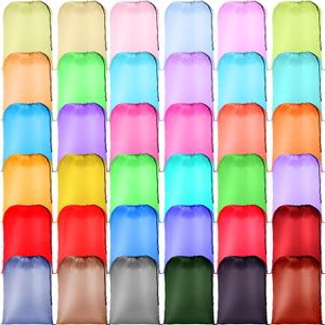 Aliceset 36 Pieces Large Travel Laundry Bags 29 x 40 Inch Machine Washable Dirty Clothes Organizer with Drawstring Heavy Duty Durable Storage Bags Laundry Accessory for Basket Hamper College Dorm