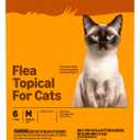 Amazon Basics Topical Flea Treatment for Medium Cats (5-9 Pounds), 6 Count