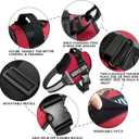 JSXD Dog Harness,No-Pull Service Dog Harness with Handle Adjustable Outdoor Pet Dog Vest 3M Reflective Nylon Material Vest for Breeds,Easy Control for Large Dogs