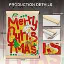 Forest Charger Christmas Wall Art Poster Canvas Print, Festive Cartoon Snowman Deer Tree Design, Merry Xmas Wall Decor for Home Living Room Bedroom Party, 12x16 Inches