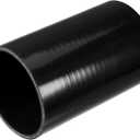uxcell 3.5" ID 6" Length 4-Ply Reinforced High Temp Straight Coupler Silicone Reducer Hose Black for Car Intercooler Intake Piping