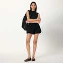 The Drop womens Lola Cotton Mini Bloomer Short (5X, Black)