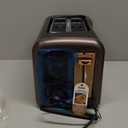 SEEDEEM Toaster 2 Slice, Touch Control Stainless Toaster LCD Display, 50% Faster Heating Speed, 1.4'' Wide Slots, More Timer Functions, Removable Crumb Tray, 1350W, Dark Chocolate