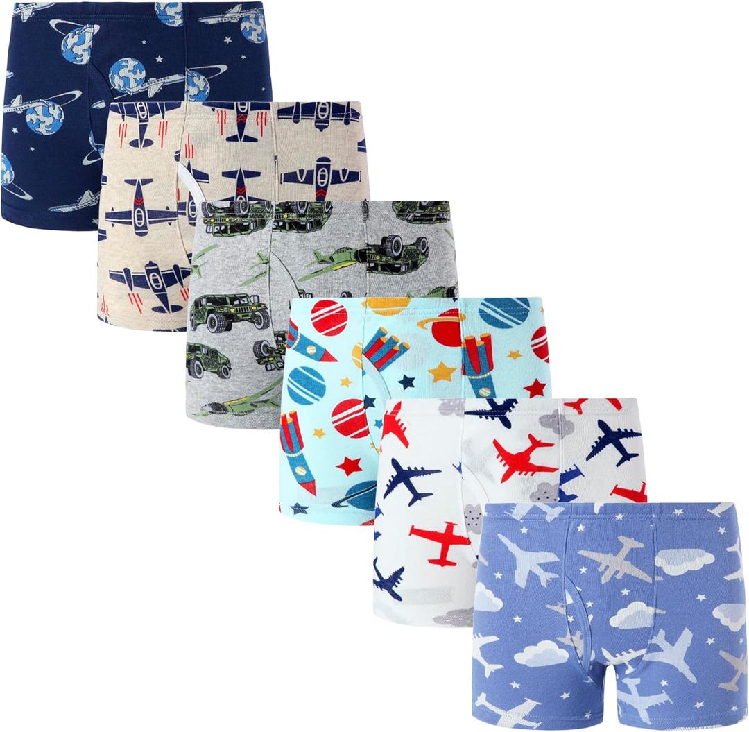 Winging Day Little Boys' Cotton Brief Soft Underwear Multipack (12, Color 2#)