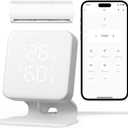 WOOX Smart Air Conditioner & Heater Pump Controller, WiFi IR Remote Control for Mini Split AC, Portable & Window AC, Temperature and Humidity Automation Controllers, Compatible with Alexa/Google