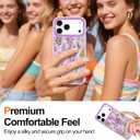 Magnetic for iPhone 17 Pro Case (2025), [Military Grade Drop Protection] [Compatible with MagSafe] Shockproof Slim Translucent Matte Anti-Slip Women Girls Men Phone Cover, Light Purple
