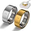 High-Gloss Plated Covers Compatible with Oura Ring Gen 4/Oura Gen 3 Cover, Anti-Scratch Ultra-Thin TPU Ring Protector Case Accessories for Women Men - Not for Oura 4 Ceramic (Size 6, Gold+Silver)