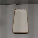 CULIVORA Ceramic Rectangle Serving Platter with Brown Rim: 15.6/14.1/12.6 Inch Large Serving Dishes for Entertaining Party, Turkey, Cheese, Sushi, Snack and Dessert, Microwave Dishwasher Safe