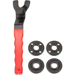 HARFINGTON Adjustable Angle Grinder Wrench Set 0.4"-1.9" Range Universal Lock Nut Pin Spanner Wrench with Grinder Shaft Nut for Angle Grinder Table Grinder, Red