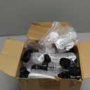 Eccliy 36 Pack 3 oz Clear Plastic Spice Jars with Label and Shaker Lids Empty Spice Bottles Seasoning Containers Seasoning Jars Shaker Condiment Pots for Pepper Herbs Powders(Black)