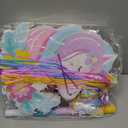 Unicorn Piñata - Unicorn Party Supplies Piñata Bundle with Hair Clip Blindfold and Bat, Pull String Pinata for Birthday Favors Decorations Supplies for Girls (16x12x3 Inches)