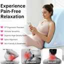 Memory Foam Ergonomic Intimacy Wedge Pillow - 27° Lift Support Cushion, one size