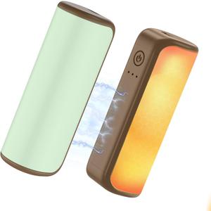 2 Pack Hand Warmers Rechargeable, Portable Electric Hand Warmers Reusable Fast Heating, Fits in Gloves for Winter Sports Hunting Accessories Outdoor/Indoor/Warm Gifts for Men Women (Green)