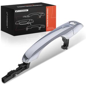 A-Premium Front Left Driver Side Exterior Door Handle with Keyless Entry - Compatible with Dodge Journey 2011-2019 & Chrysler 300 2011-2022, Chrome, Replace# 4589855AF