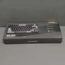 YUNZII AL80 Wireless Mechanical Keyboard,Full Aluminum CNC, Smart LCD Display,Hot Swappable Gasket Mount 75% Layout with Knob,BT/2.4G/USB-C,QMK/VIA Support for Win/Mac (Black, Cocoa Cream V2 Switch)