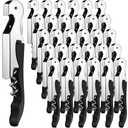 Honoson Wine Keys Opener Travel Corkscrew Wine bottle Opener Waiter Beer Bartender for Home Office Kitchen Restaurant Bar Applications (Black,30 Pcs)
