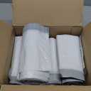 Plasticplace Trash Bags, Compatible with Simplehuman Code H, 8-9 Gallon Trash Can Liners, White Drawstring Garbage Bags, 100 Count Heavy Duty