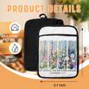 Christian Pot Holders with Pockets, His Mercies are New Every Morning Bible Verse Floral Oven Pot Holders Heat Resistant Oven Mitts Hot Pads for Kitchen Baking Cooking