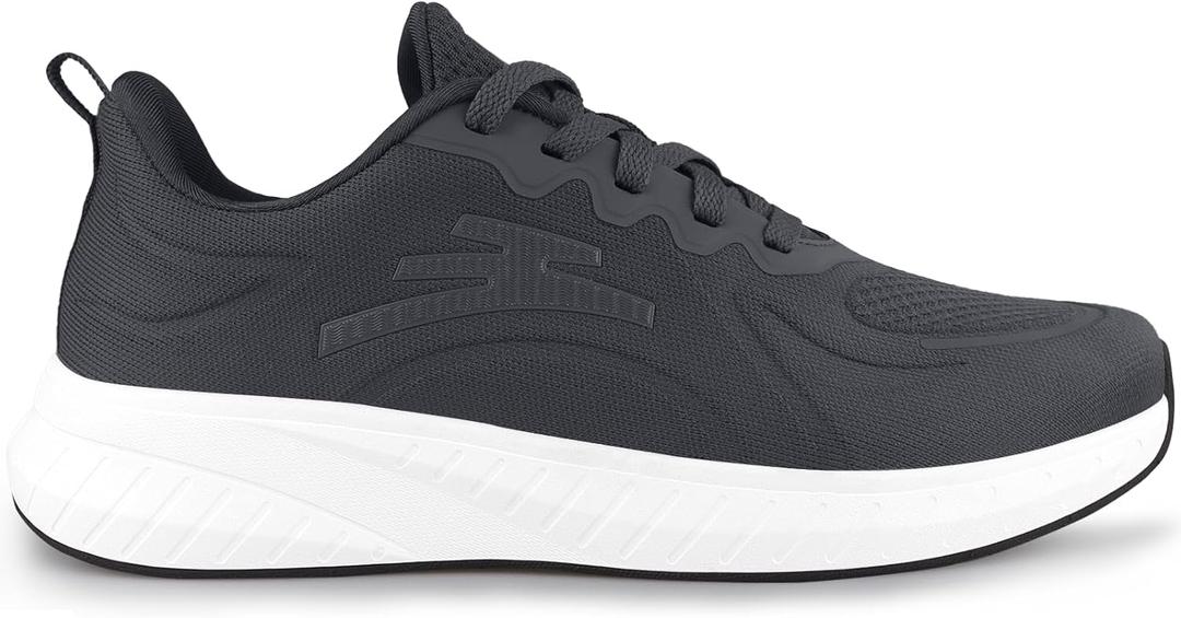 Breathable Running Shoes for Men Anti-Slip Mens Athletic Shoes Lightweight Mens Walking Sneakers for Gym Jogging Sports and Workout (10.5, Dark Grey)