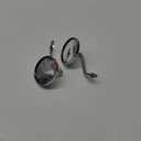 Motorcycle Rear View Mirror, 1 Pair Universal Motorcycle 3.4 Inch Side Mirror Wide Vision Motorcycle Handlebar Round Mirror 8mm 10mm Thread(Silver)