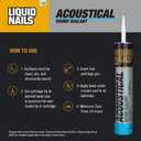 2 x Liquid Nails Acoustical 28 oz. White Interior Sound Reducing Sealant