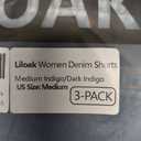 Liloak Womens Pack of Washed Denim Jean Shorts Mid Rise Casual Ripped Frayed Hem Summer Hot Shorts Pack (M)