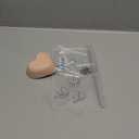 Axolotl Hammock Ledge with Weighted Ceramic Feeding Dish, Clear Acrylic Aquarium Shelf with 2 Strong Suction Cups, Tank Decor & Accessories for Axolotl/Newt/Salamander, 7.8" x 3.9"