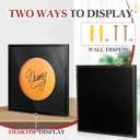 Silipull Drum Head Display Frame Wall Mount Wooden Drum Head Display Case Cabinet W/98% UV Acrylic Door Lockable Rack Storage Shadow Box for Collection Musician Collector Memorabilia(14" Drumhead)