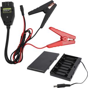 E60 OBD II Vehicle ECU Emergency Power Supply Cable 12V Car Memory Saver with 2 Alligator Clip&Battery Box E60 OBD II Vehicle ECU Emergency Power Supply Cable 12V Car Memory Saver with 2 Alligator Clip&Battery Box